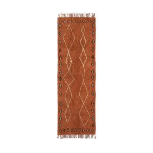 Tapis berbere en coton - Orange