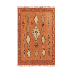 Tapis berbere en coton - Orange