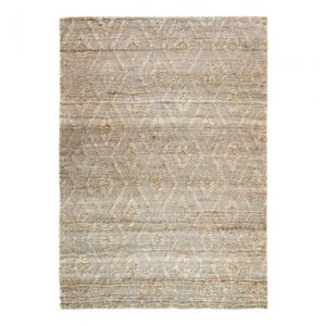 Tapis en jute - Motifs losanges en relief