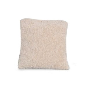 Coussin imitation fourrure 40x40 cm - Blanc