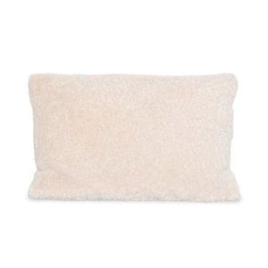 Coussin imitation fourrure 40x60 cm - Blanc