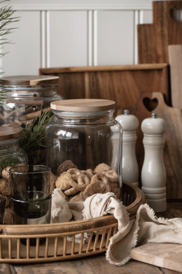 Duo salière et poivrière en bois blanc crème