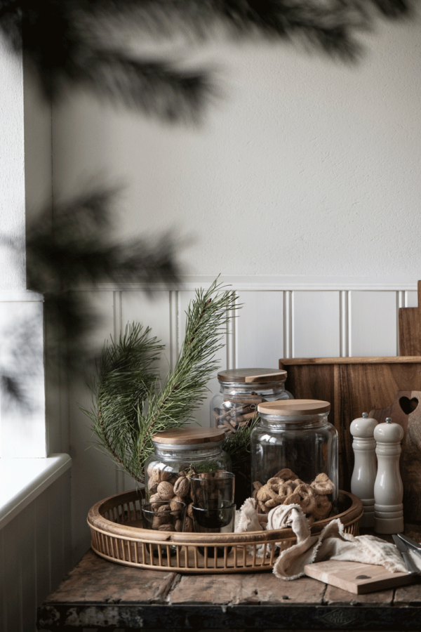 Duo salière et poivrière en bois blanc crème