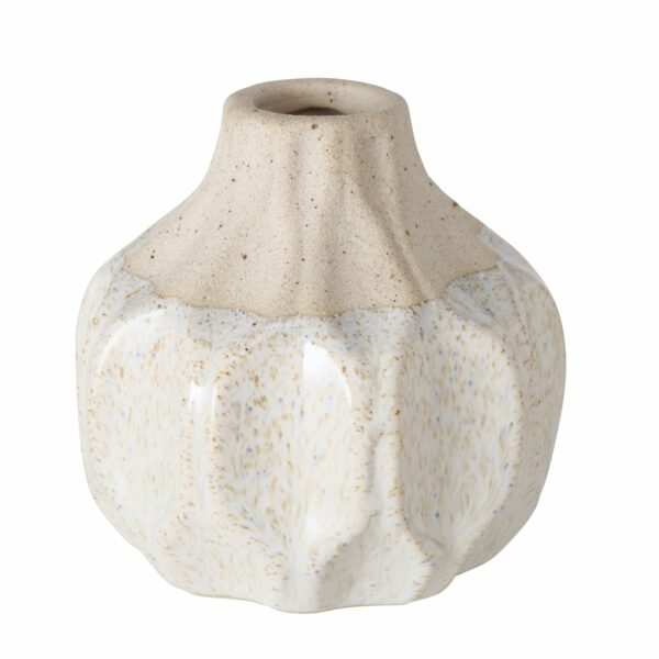 Petit vase en céramique beige