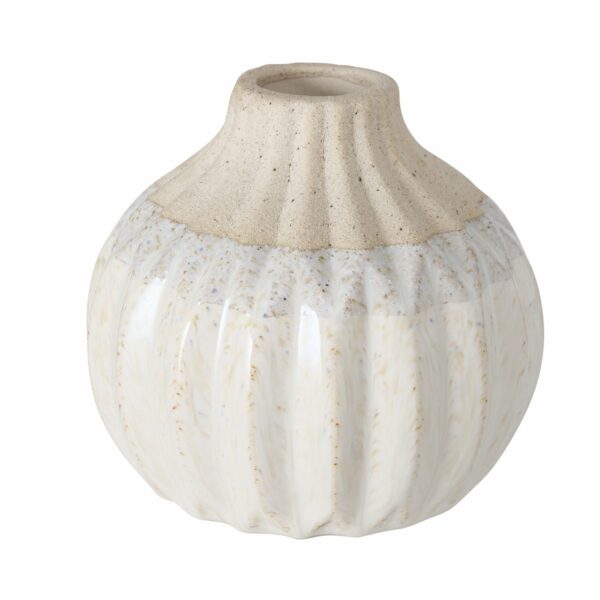 Petit vase en céramique beige