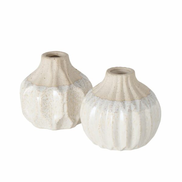 Petit vase en céramique beige